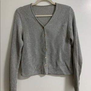 vintage silver cardigan